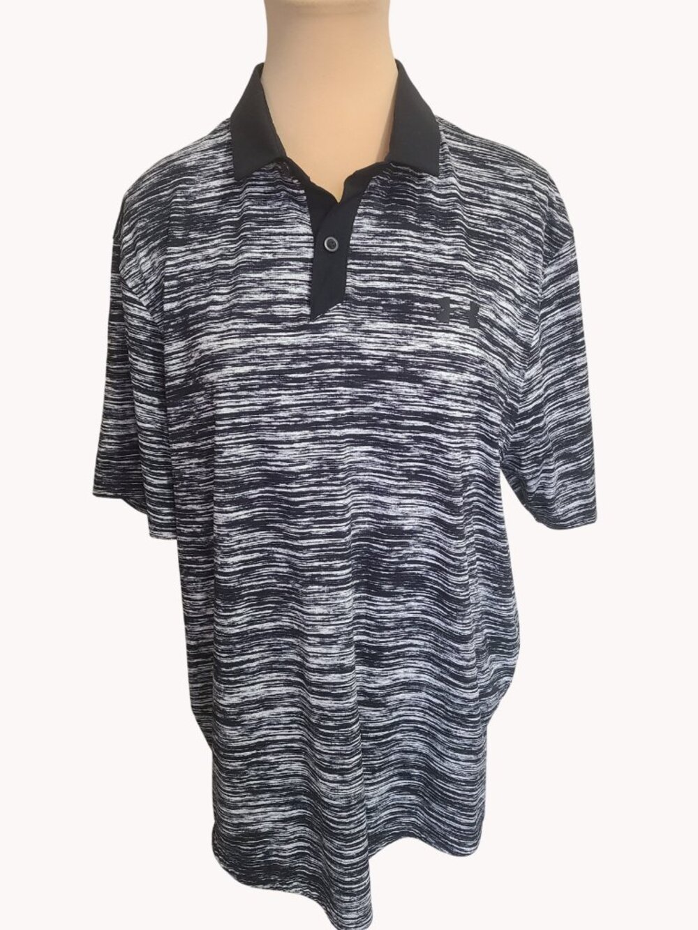 Under Armour Iso Chill Polo Mens Performance Black Large Golf Casual